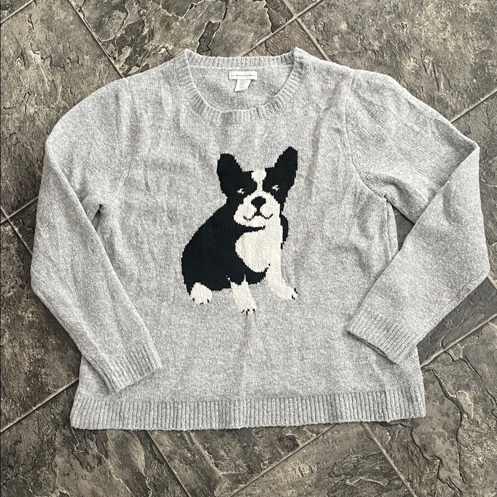 CUPCAKES & CASHMERE Boston Terrier Sweater Whimsical Dog Pet Cottagecore Cozy